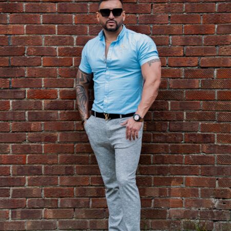 Oxford Short Sleeve Sky Blue Shirt