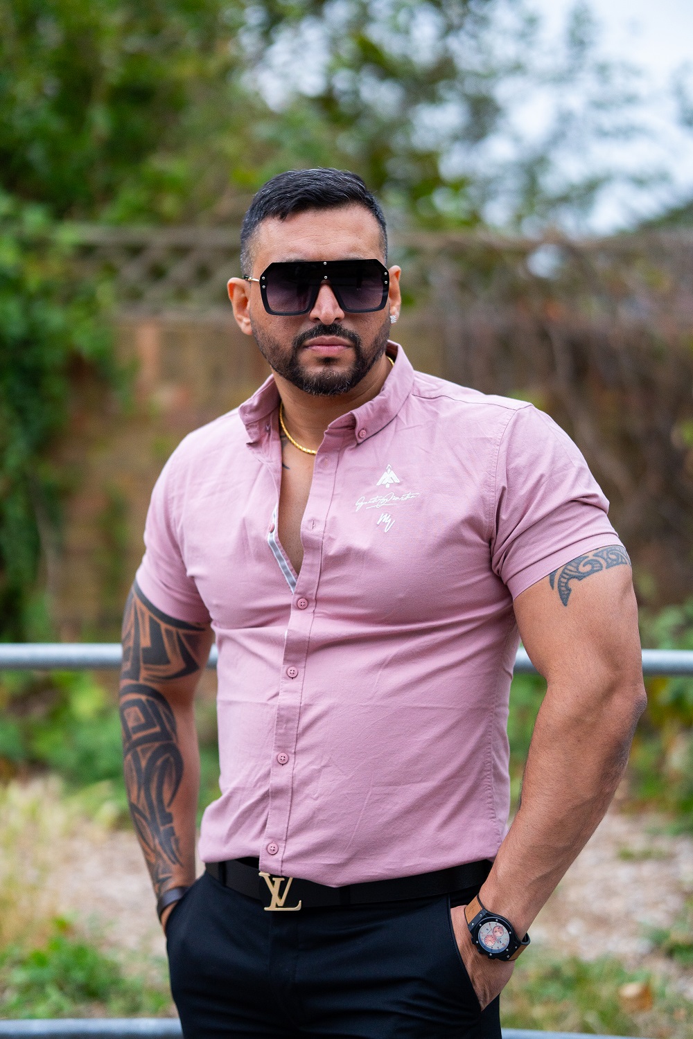 Oxford Short Sleeve Light Pink Shirt