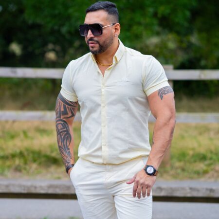 Oxford Short Sleeve Lemon Shirt