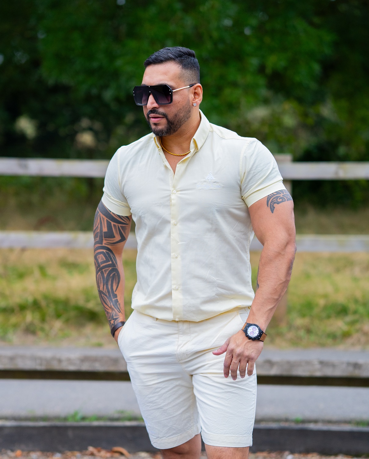 Oxford Short Sleeve Lemon Shirt